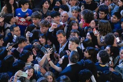 Sergio Massa en el acto del 17 de Octubre