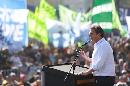 Sergio Massa, en el acto del Hipódromo