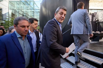 Sergio Massa en el desayuno de la Coviar