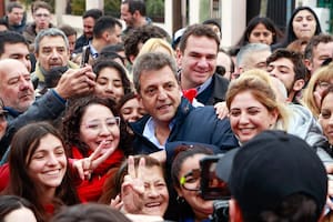 Sergio Massa en inauguración de un nuevo paso bajo nivel en San Vicente
