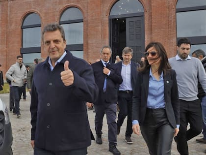 Sergio Massa, en Mar del Plata, en una de sus últimas actividades de campaña