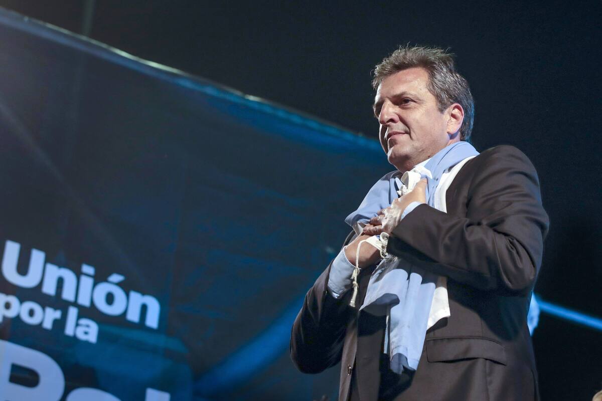 Sergio Massa en su bunker, tras las elecciones del 22 de octubre