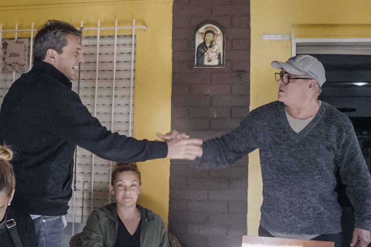 Sergio Massa en su primera recorrida proselitista