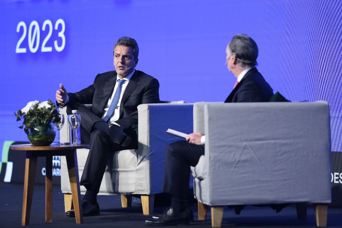 Sergio Massa fue entrevistado por el presidente de Camarco, Gustavo Weiss