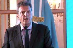 Sergio Massa habla durante el Cicyp 2022