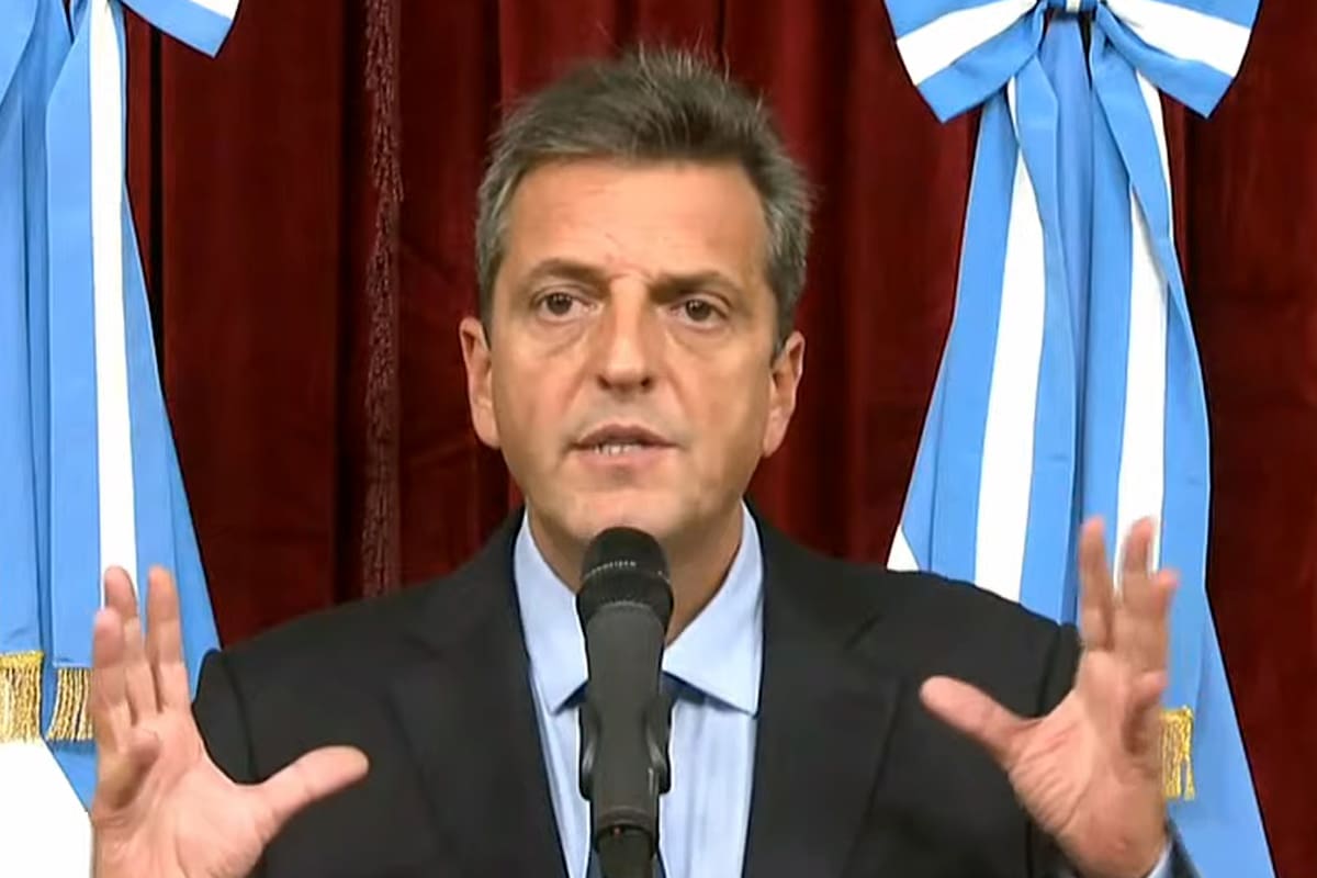 Sergio Massa habla en la Cámara de Diputados