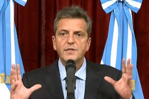 Sergio Massa habla en la Cámara de Diputados
