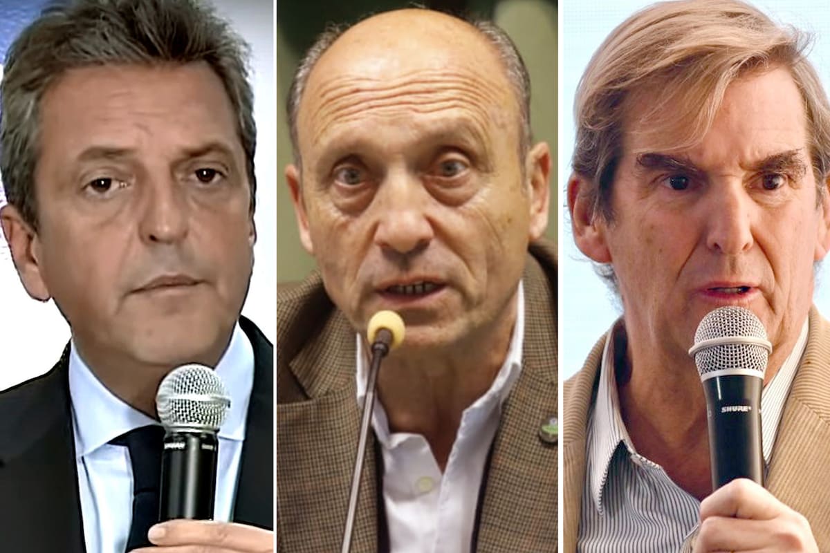 Sergio Massa, Horacio Salaverri y Santiago Sáenz Valiente