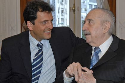 Sergio Massa junto a Raúl Alfonsín