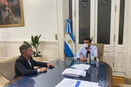 Sergio Massa, junto a Walter Merello