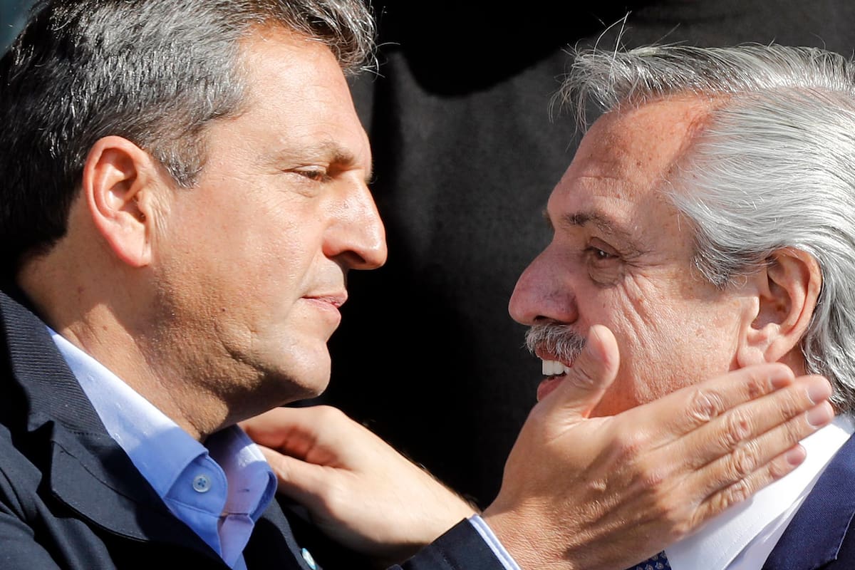 Sergio Massa junto al presidente Alberto Fernández