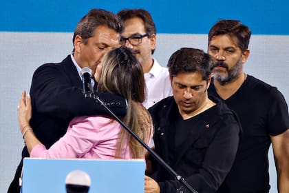 Sergio Massa, Malena Galmarini y Axel Kicillof