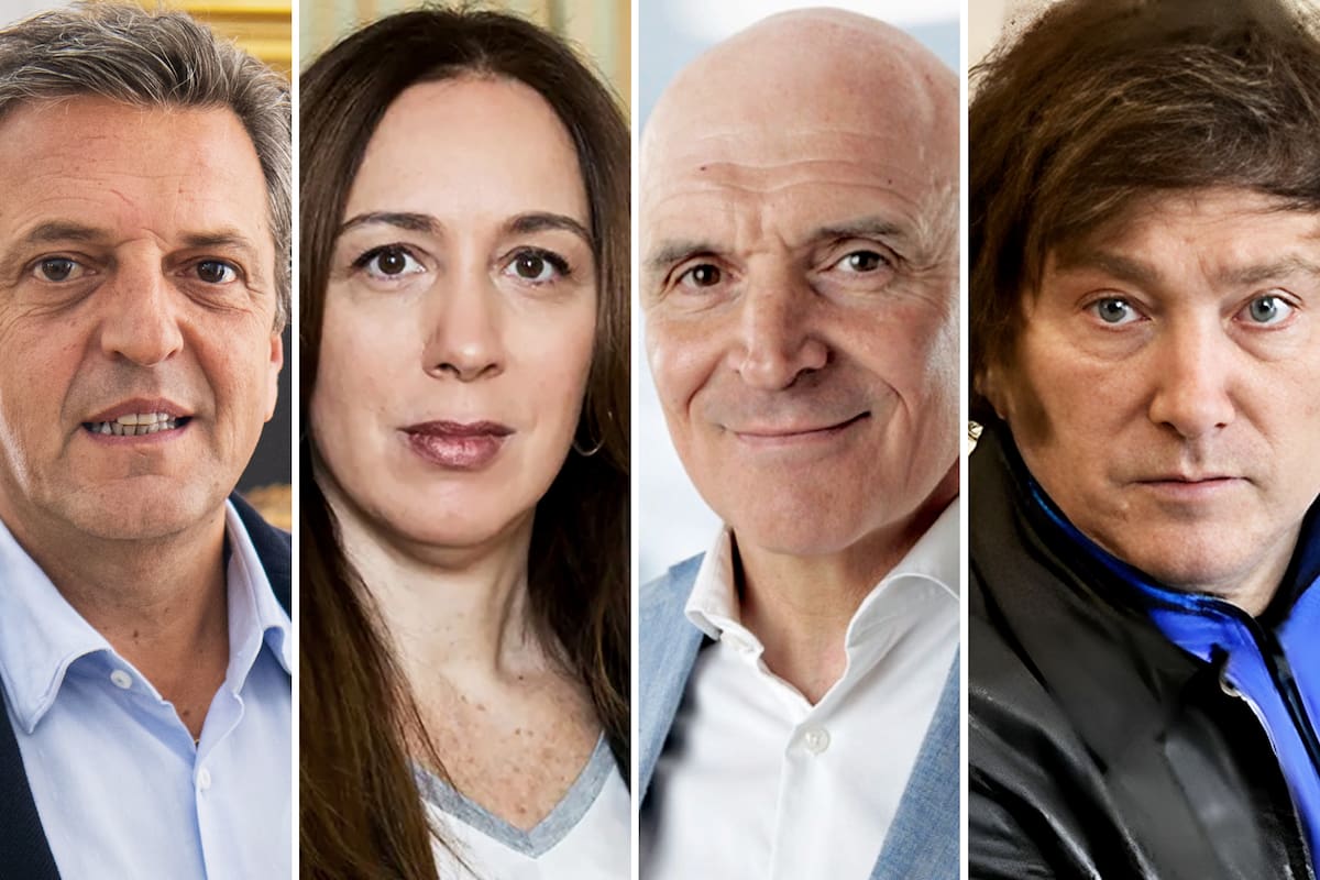 Sergio Massa, María Eugenia Vidal, José Luis Espert y Javier Milei