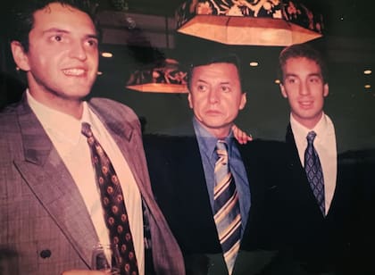 Sergio Massa, Palito Ortega y Diego Santilli