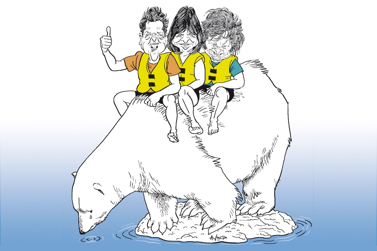 Sergio Massa, Patricia Bullrich y Javier Milei