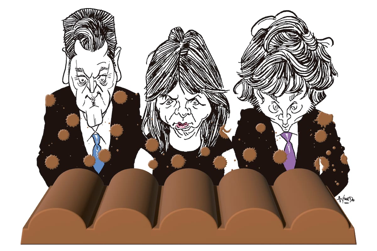Sergio Massa, Patricia Bullrich y Javier Milei