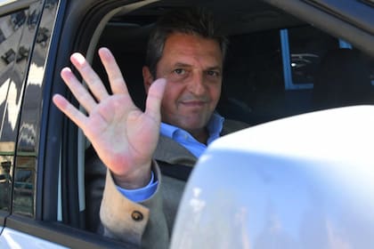 Sergio Massa se retira de los tribunales de Comodoro Py tras declarar en la causa Sueños Compartidos