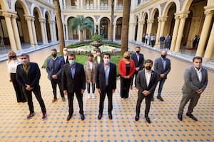 Sergio Massa, Wado de Pedro, Máximo Kirchner, Áxel Kicillof, Jorge Macri y Cristian Ritondo fueron algunos de los que se reunieron ayer en la Casa Rosada