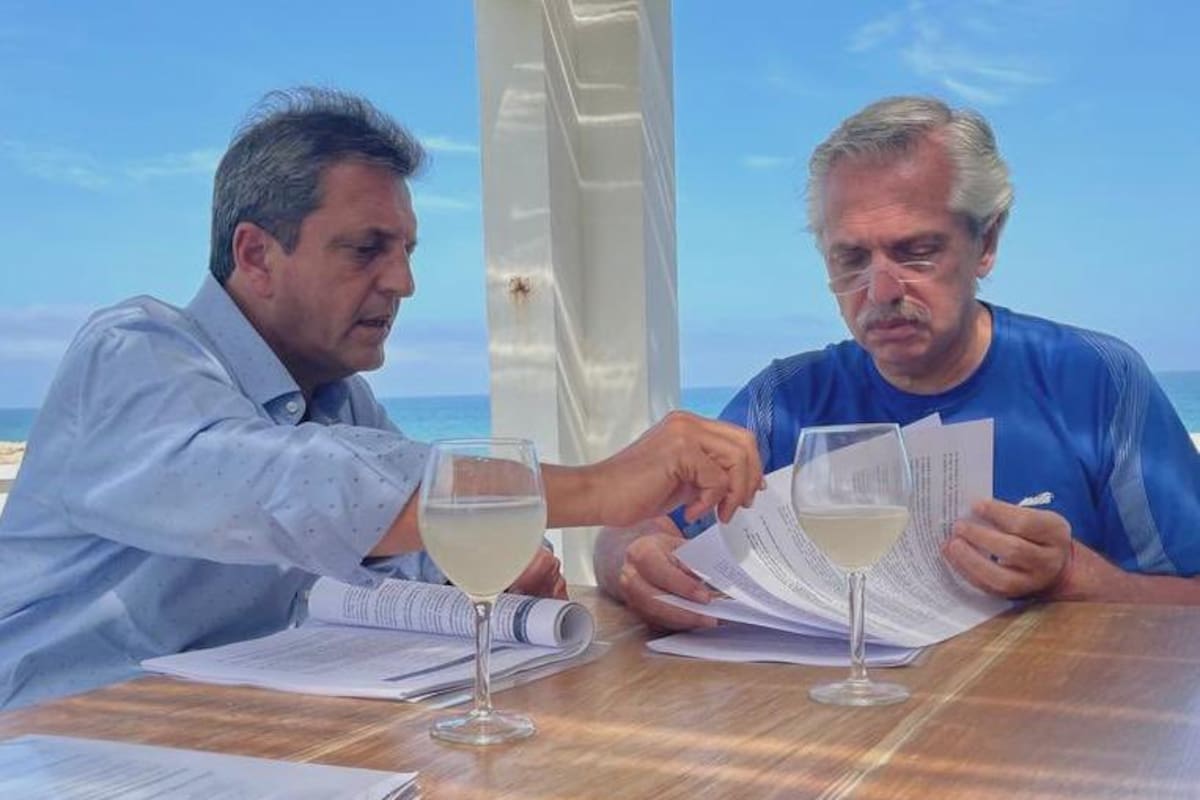 Sergio Massa y Alberto Fernández se reunieron este domingo en Chapadmalal