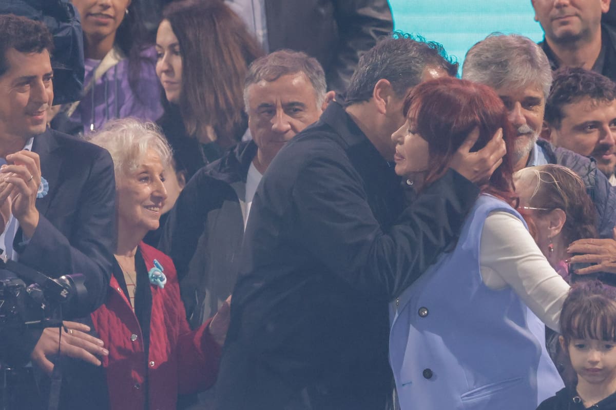 Sergio Massa y Cristina Kirchner, en el acto del 25 de mayo