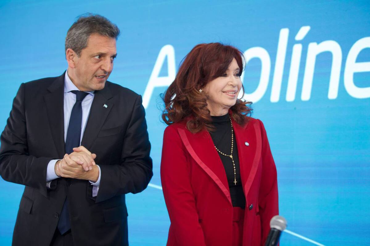 Sergio Massa y Cristina Kirchner, en el último acto que compartieron juntos