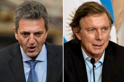 Sergio Massa y el nuevo secretario de Agricultura, Juan José Bahillo