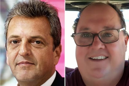 Sergio Massa y el productor Jorge Esponda