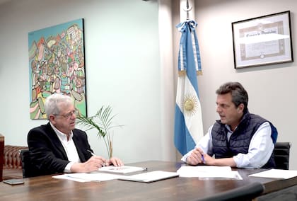 Sergio Massa y Gabriel Rubinstein, secretario de Programación Económica