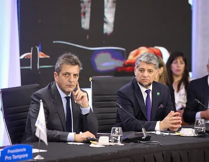 Sergio Massa y Gustavo Martínez Pandiani