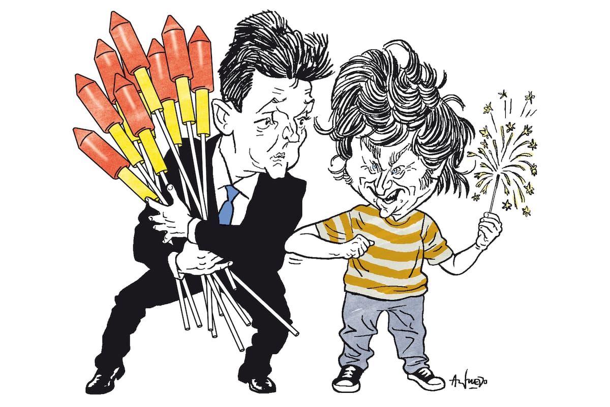 Sergio Massa y Javier Milei
