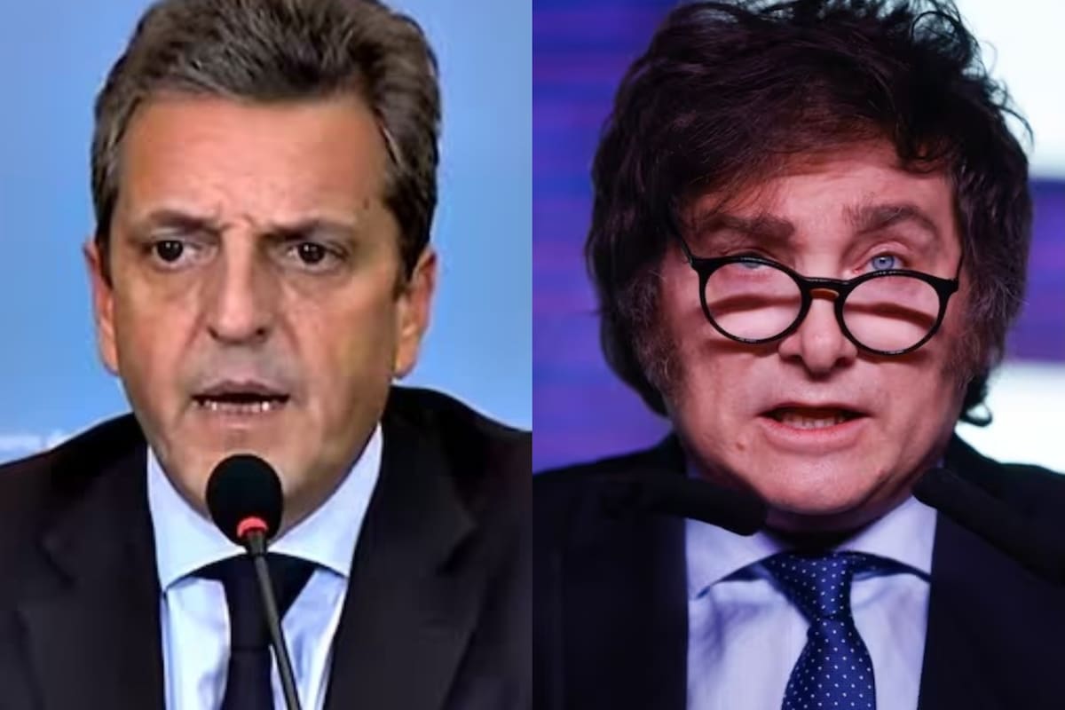 Sergio Massa y Javier Milei
