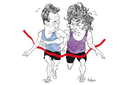 Sergio Massa y Javier Milei