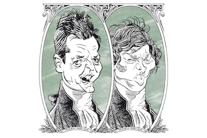 Sergio Massa y Javier Milei