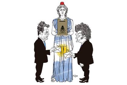 Sergio Massa y Javier Milei