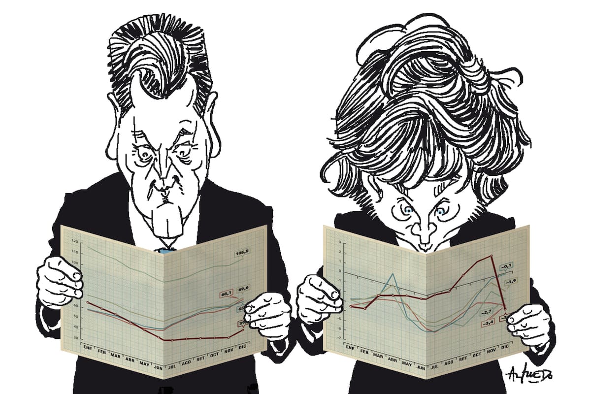 Sergio Massa y Javier Milei