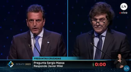 Sergio Massa y Javier Milei se enfrentarán en el debate presidencial el domingo 12 de octubre