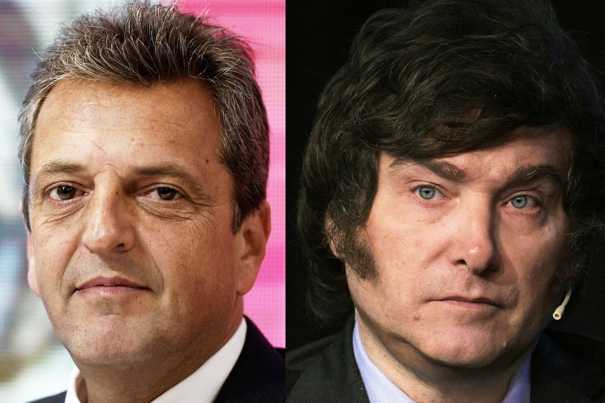 Sergio Massa y Javier Milei se medirán en una segunda vuelta en noviembre próximo