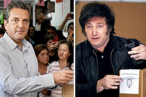 Sergio Massa y Javier Milei ya votaron en el balotaje
