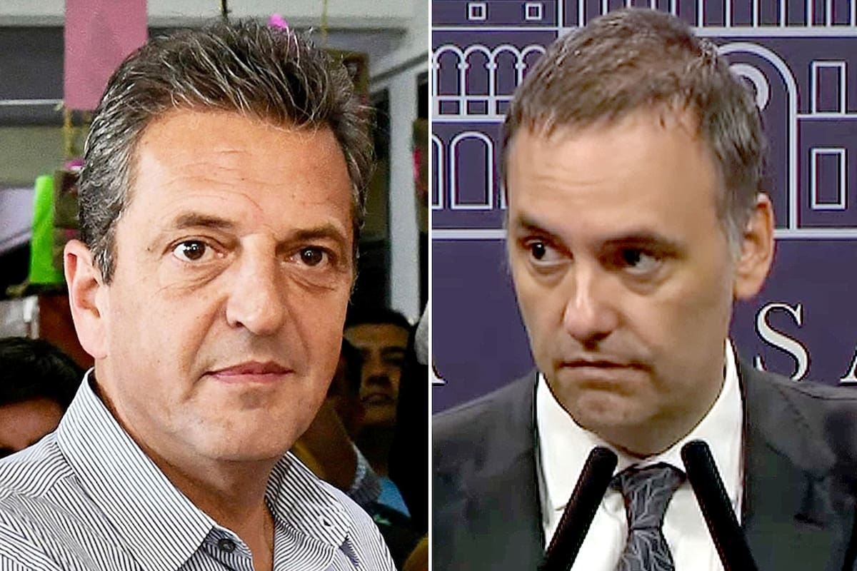 Sergio Massa y Manuel Adorni