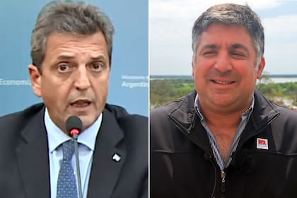 Sergio Massa y Mariano Garmendia, presidente del INTA