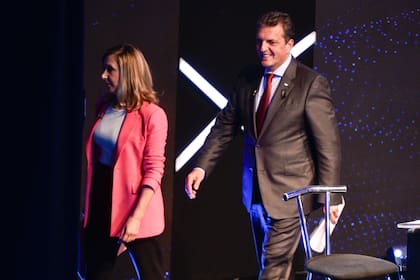 Sergio Massa y Miriam Bregman en Debate presidencial
