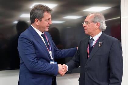 Sergio Massa y Paulo Guedes, en Washington