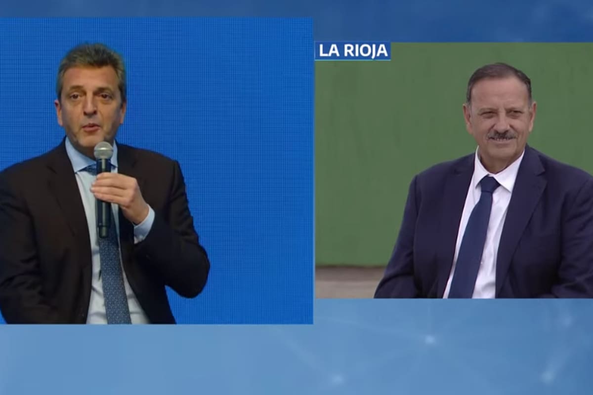 Sergio Massa y Ricardo Quintela. Simposio Regional. Infraestructura del Cuidado