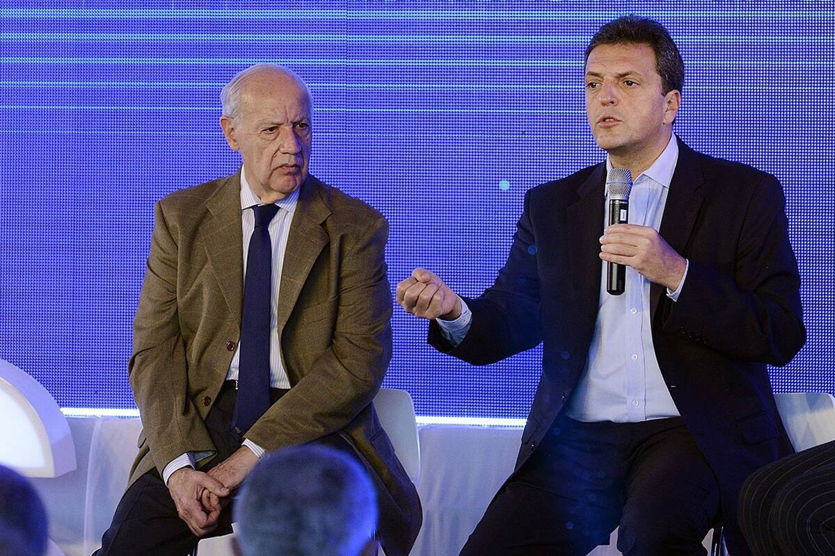 Sergio Massa y Roberto Lavagna en 2017