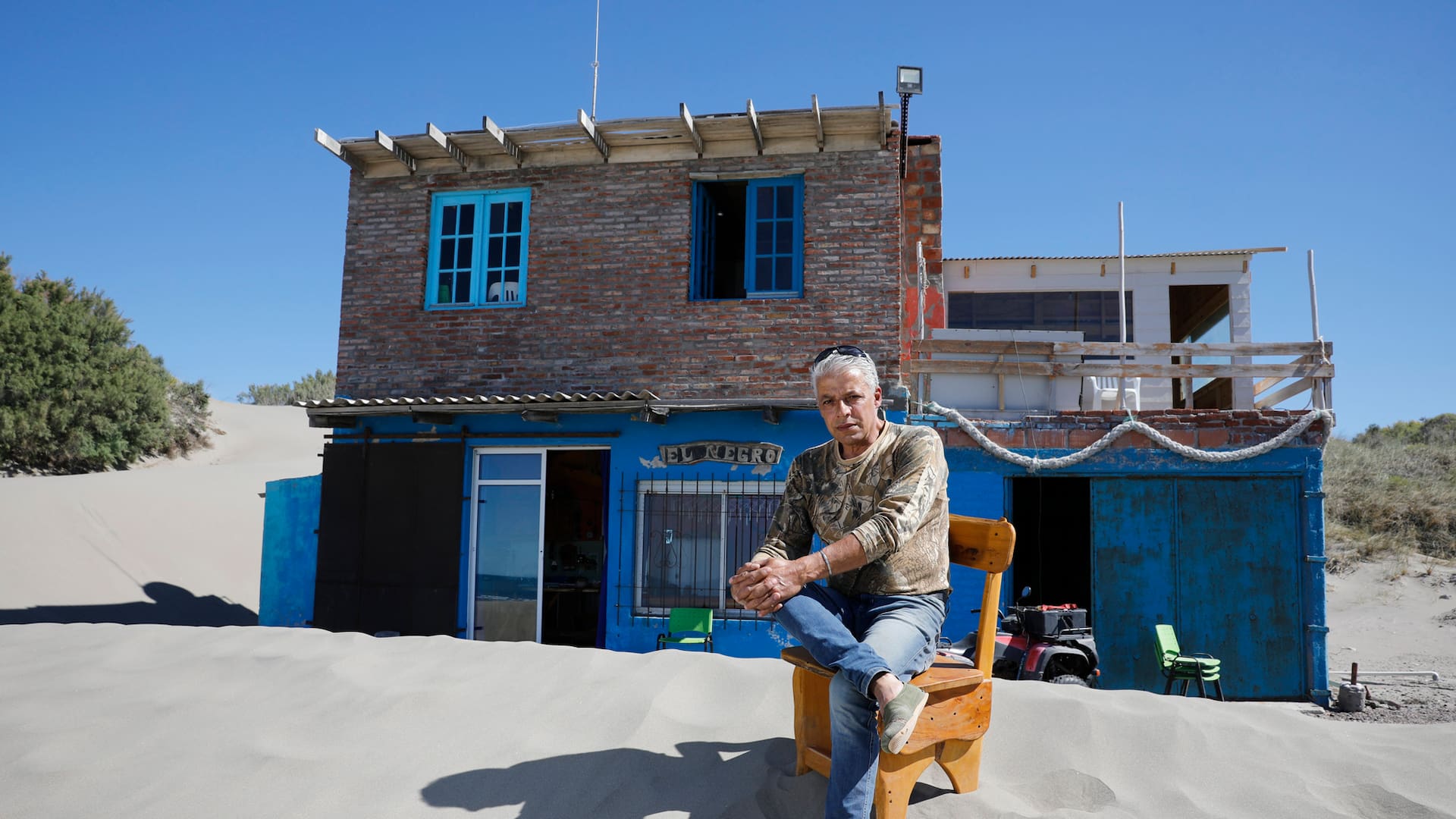 Sergio Méndez, el único habitante de Punta Mejillón