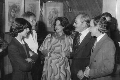 Sergio Nacif Cabrera (Izq) y Homero Expósito (de lentes), en 1976