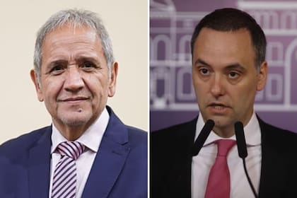 Sergio Palazzo y Manuel Adorni