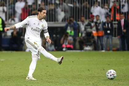 Sergio Ramos, el capitán de Real Madrid, que procurará reducir la desventaja que tiene contra Barcelona en la tabla.