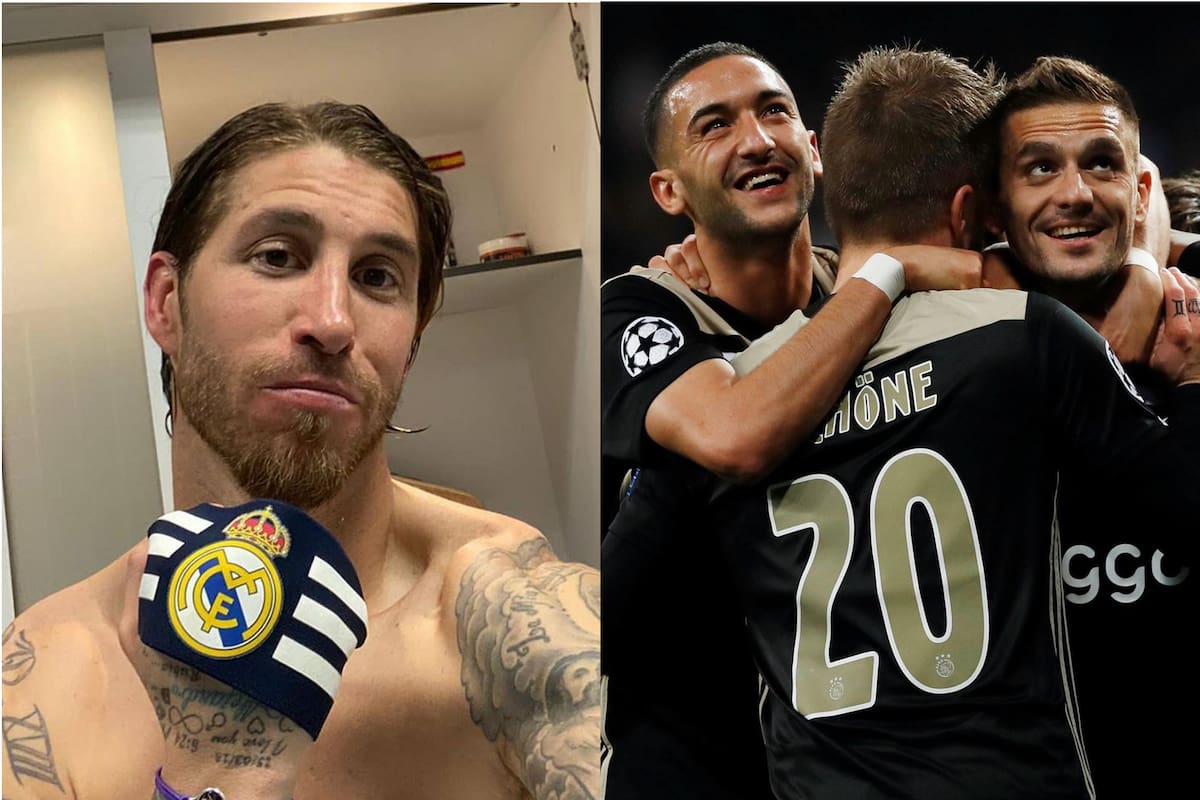 Sergio Ramos y Ajax protagonizaron un entrevero en Twitter.
