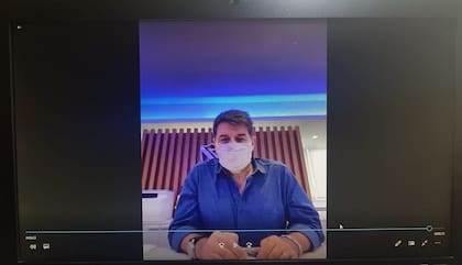 Sergio Rapisarda, presidente de Vélez, en su indagatoria virtual